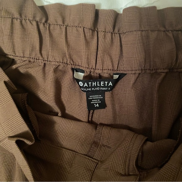 ATHLETA Skyline 2 Plaid Pant, size 14 - Picture 5 of 10
